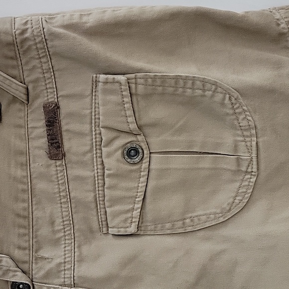 Vintage BILLABONG Khaki Board Shorts Size 11 - Picture 6 of 14